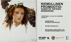 Linkki tapahtumaan Riemullinen promootio: Taidetta tieteen keskiössä